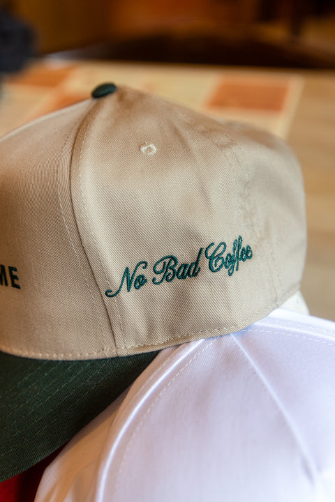"No Bad Coffee" Baseball Cap