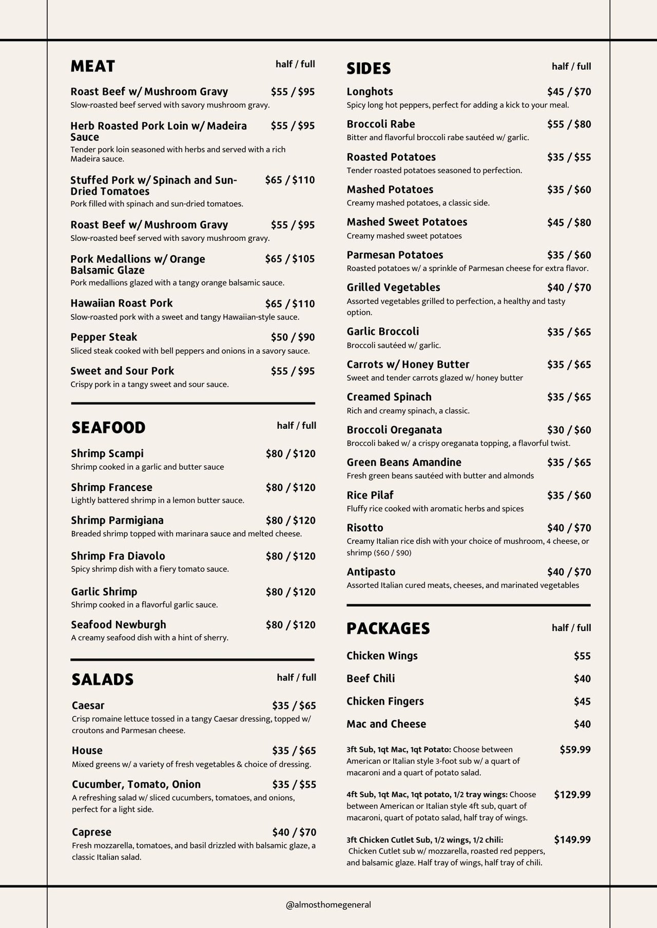 Catering Almost Home General catering-almost-home-general